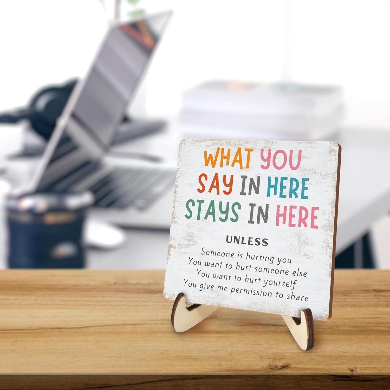 Our Review: Spreading Positivity with Rustic Mental Health Decor