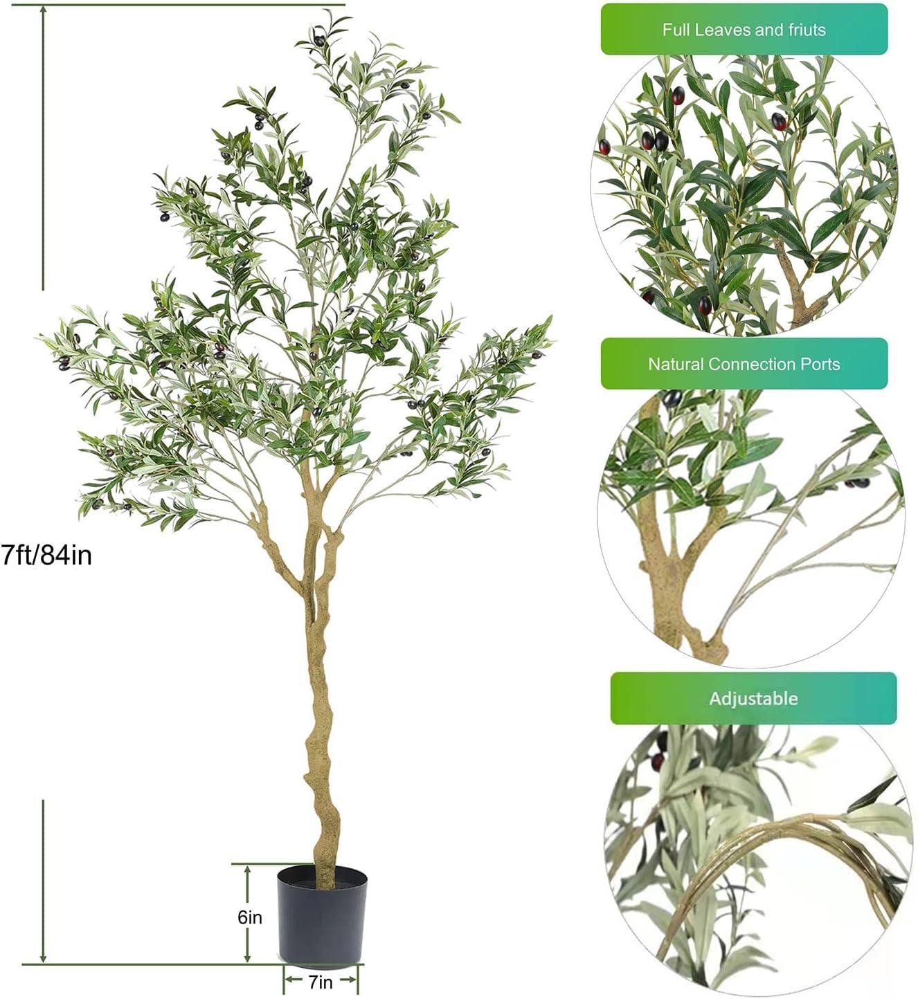 Our Honest Review: Tall Faux Olive Tree for Stylish Indoor Decor
