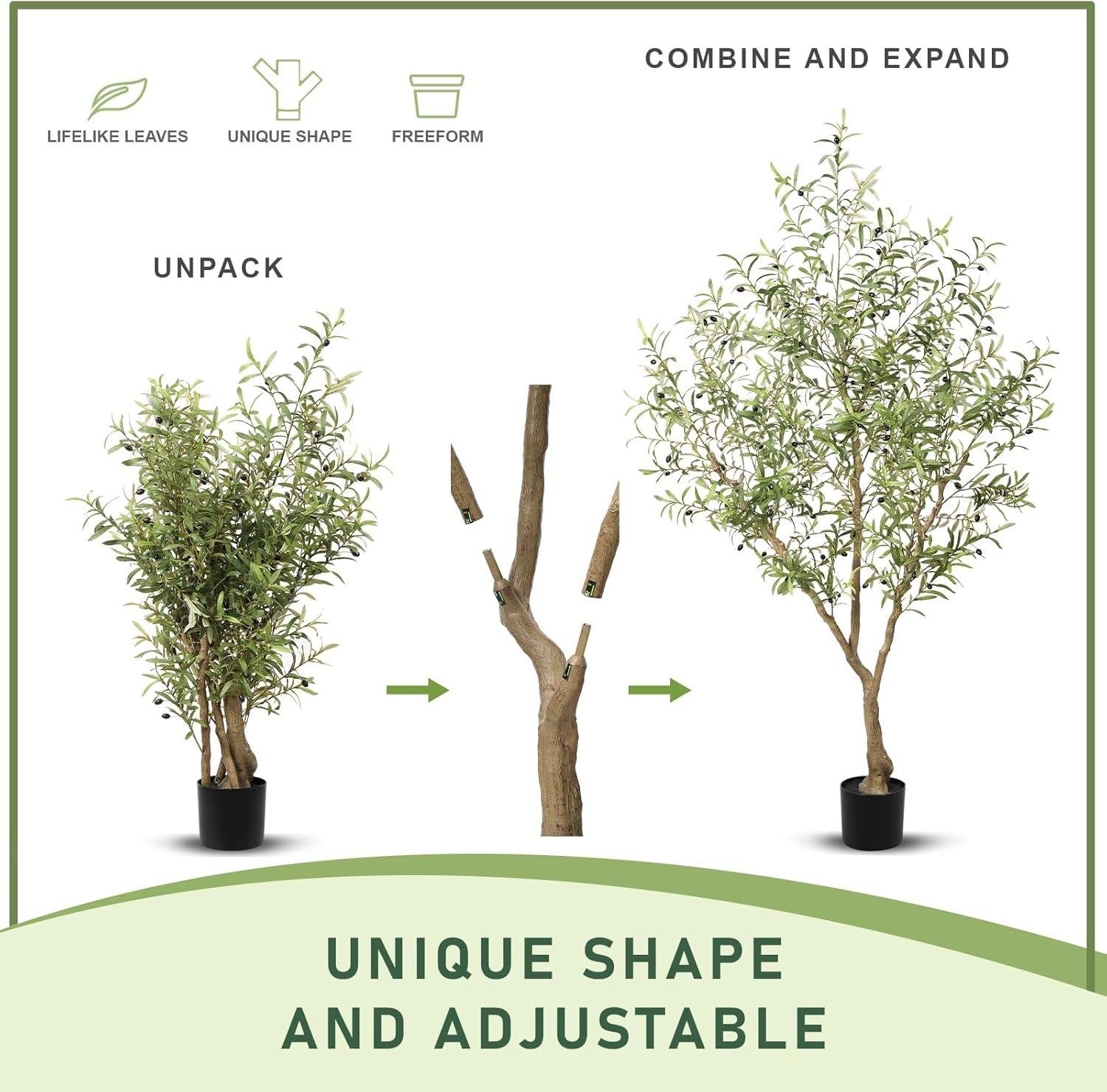 Our Review: LYERSE 7ft Faux Olive Tree for Realistic Indoor Decor