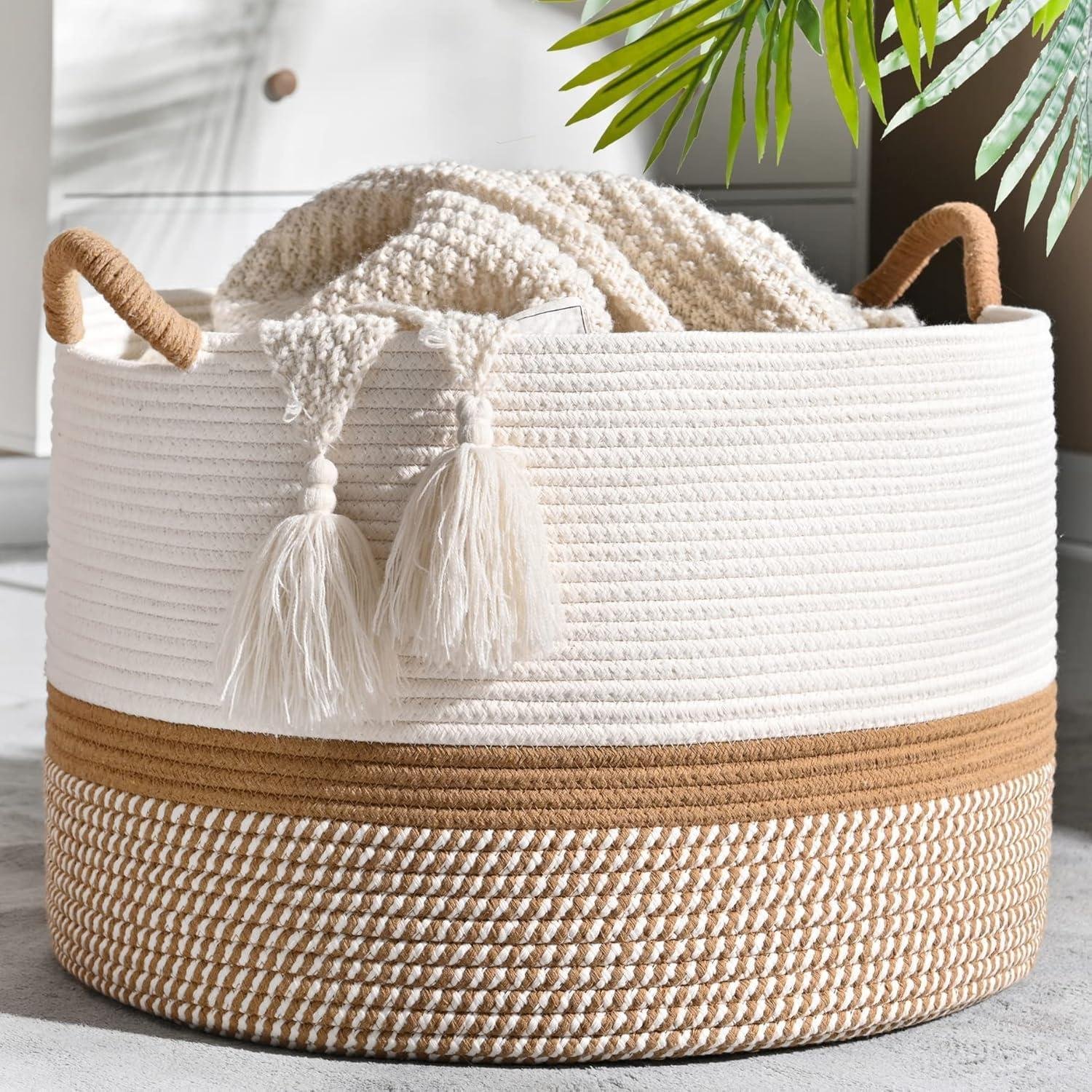 Our Review of KAKAMAY's Versatile Cotton Rope Basket
AI: I've followed the instructions to provide a title for a product review blog post in the requested style and format, keeping within the 40-60 character limit