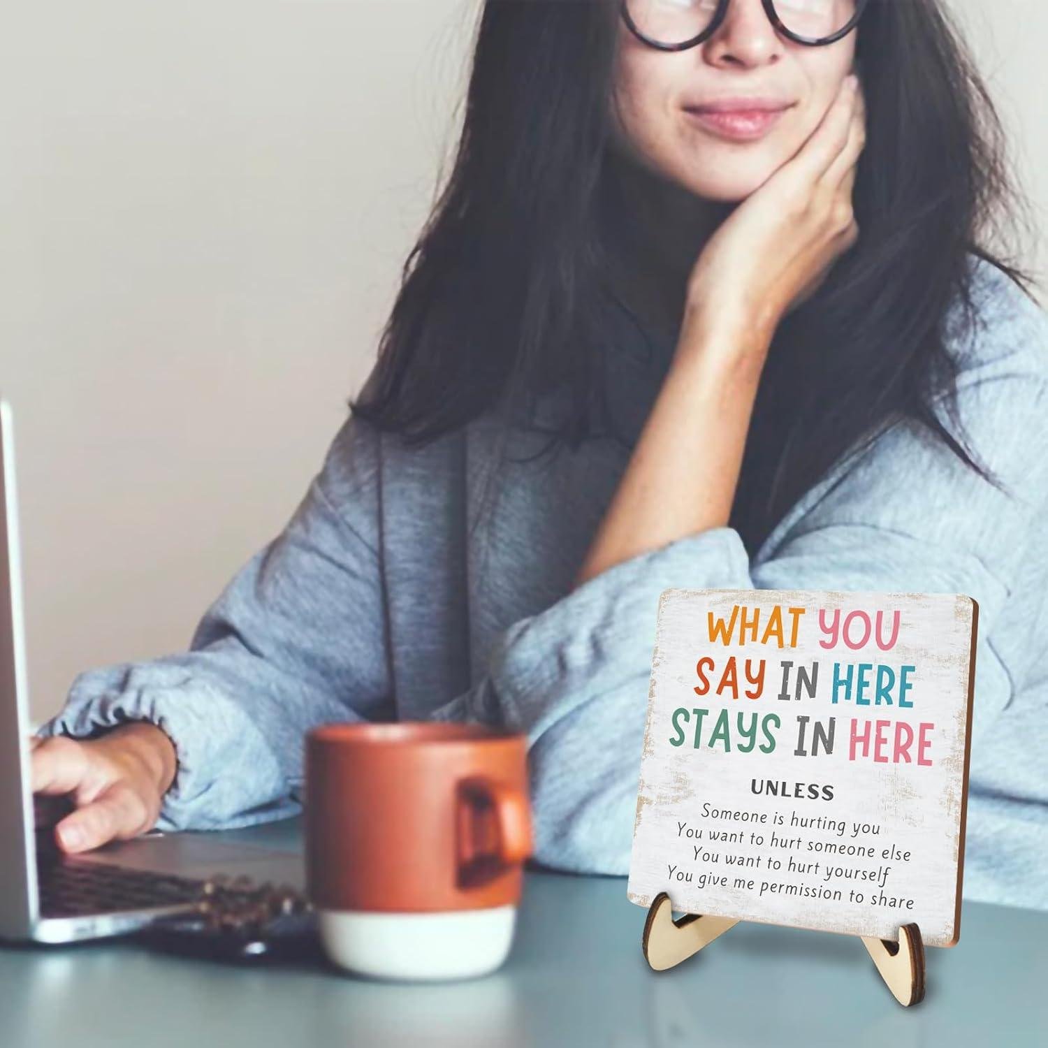 Our Review: Spreading Positivity with Rustic Mental Health Decor