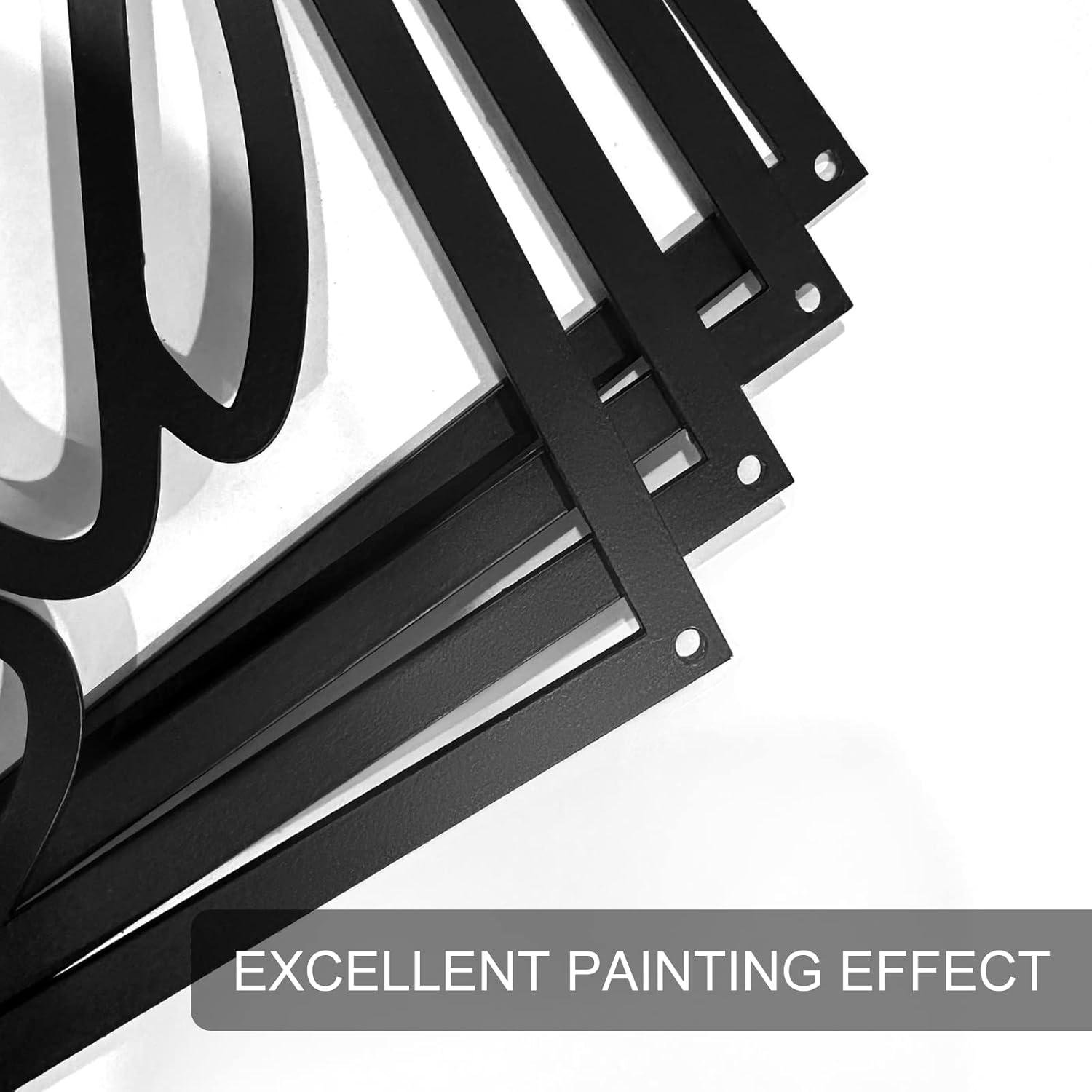 Our Review: Glamativity Large Black Abstract Metal Wall Art, Stylish & Easy to Hang