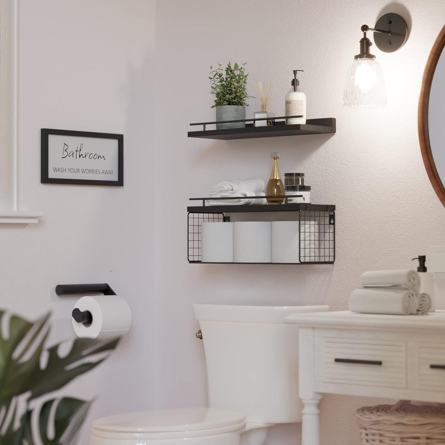 We Tested WOPITUES Bathroom Shelves: Rustic Charm Meets Function