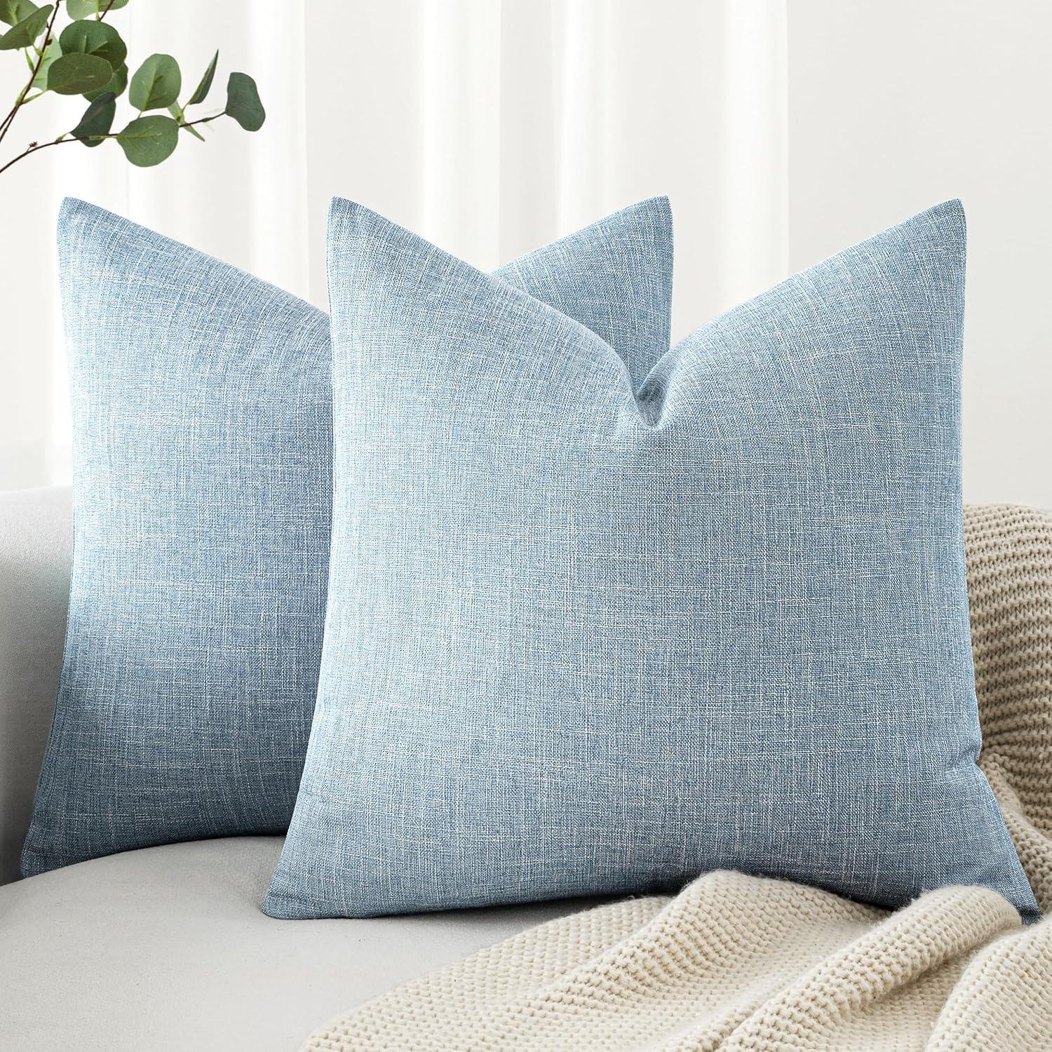 Our Cozy Coastal Review: MIULEE Linen Pillow Covers