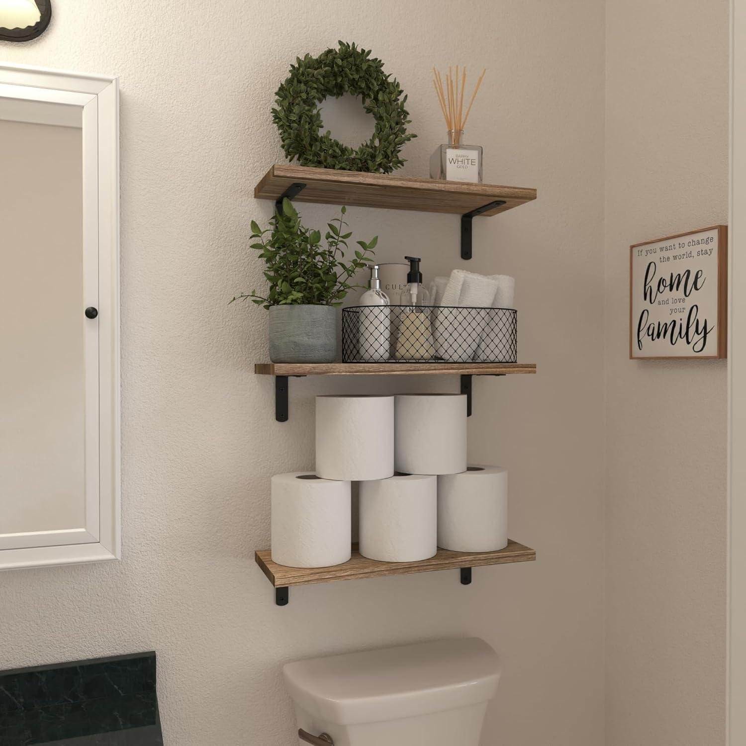 We Tested WOPITUES Rustic Floating Shelves: Storage with Style