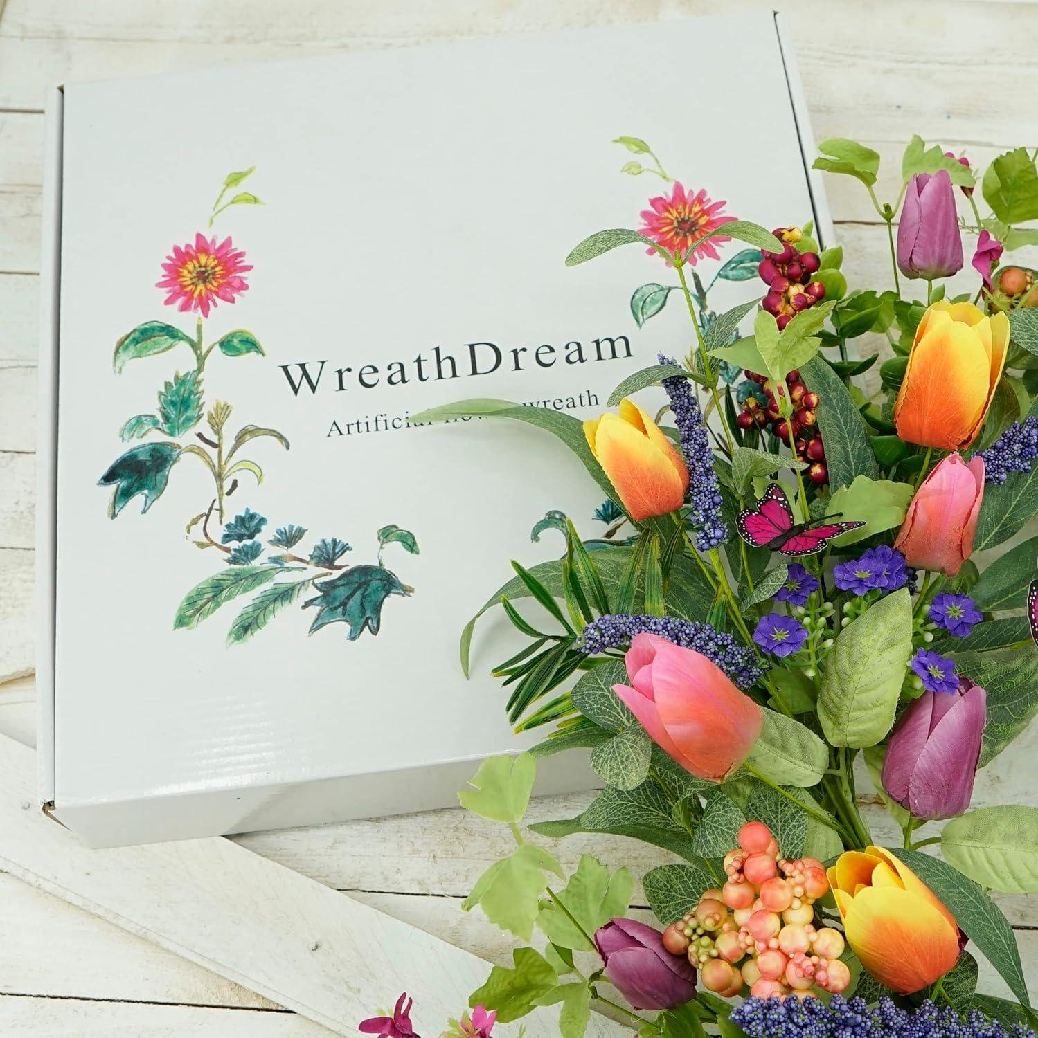 Our Review: Vibrant Spring Tulip Wreath That Blooms With Character