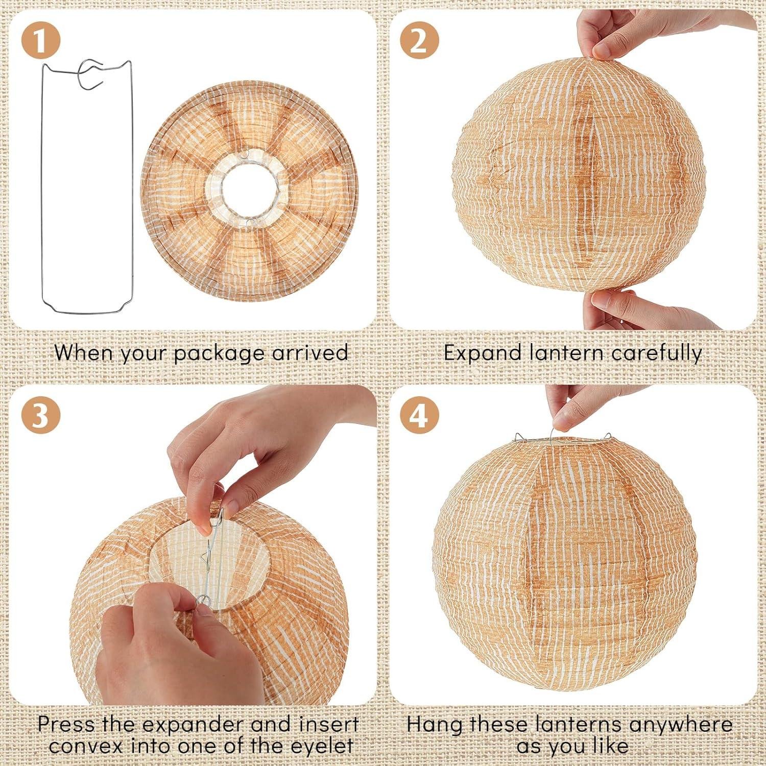 We Review Burlap Paper Lanterns for Rustic Charm