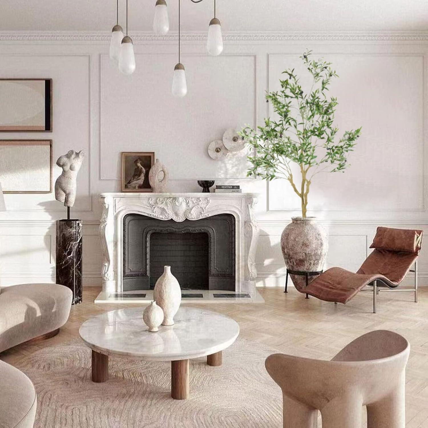 Our Honest Review: Tall Faux Olive Tree for Stylish Indoor Decor