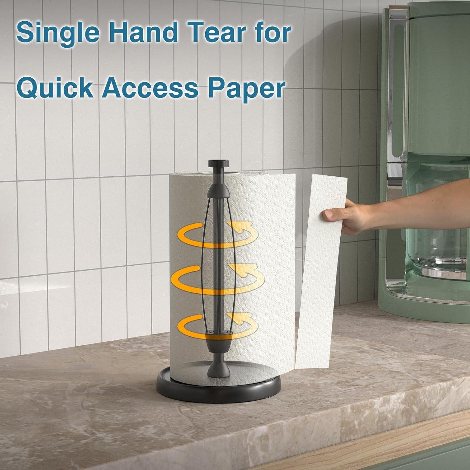 We Review: The Sturdy One-Hand Tear Paper Towel Stand