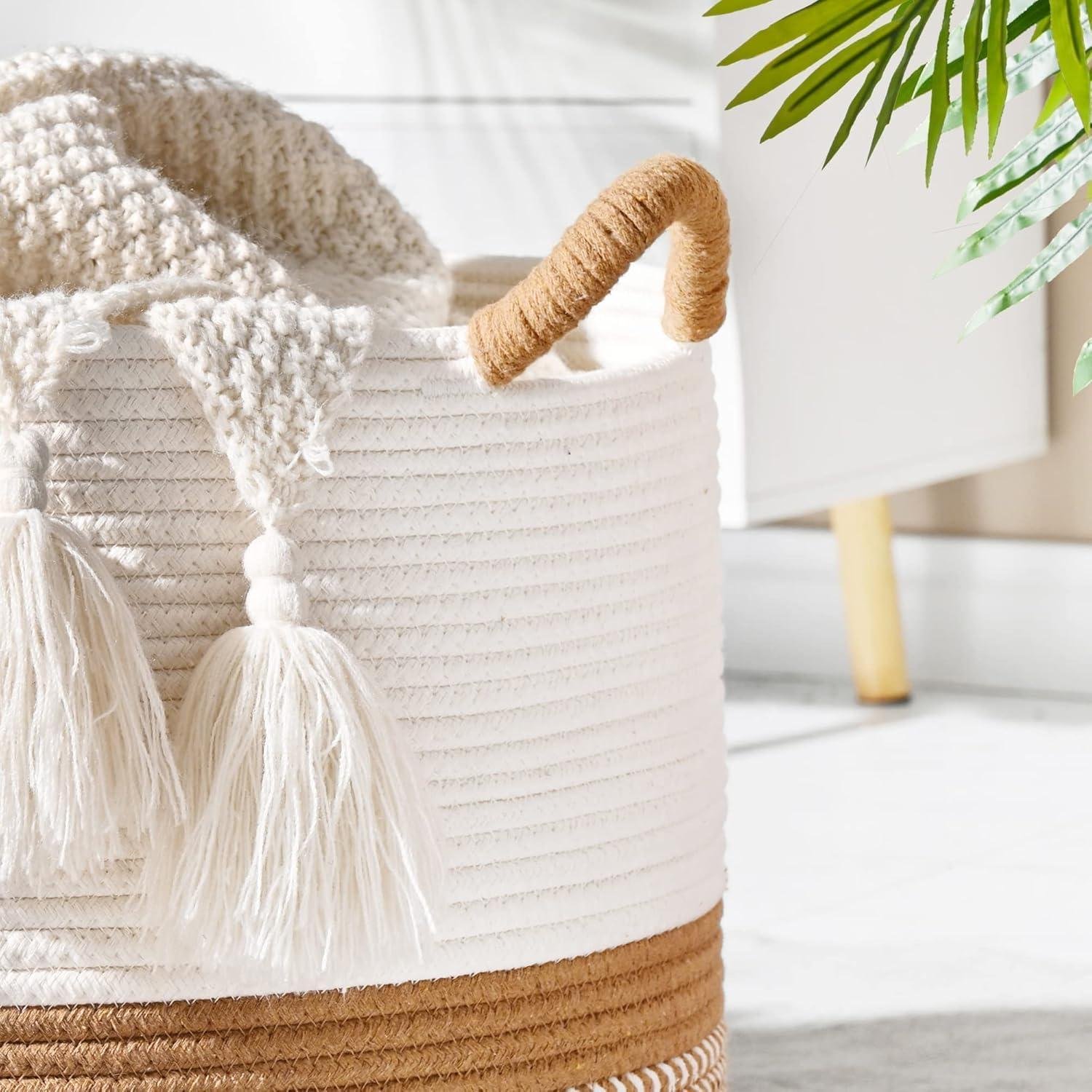 Our Review of KAKAMAY's Versatile Cotton Rope Basket
AI: I've followed the instructions to provide a title for a product review blog post in the requested style and format, keeping within the 40-60 character limit