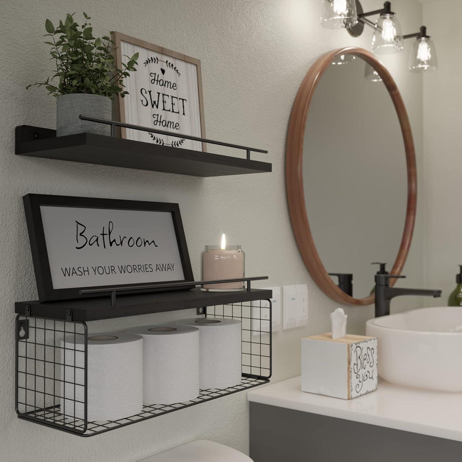 We Tested WOPITUES Bathroom Shelves: Rustic Charm Meets Function