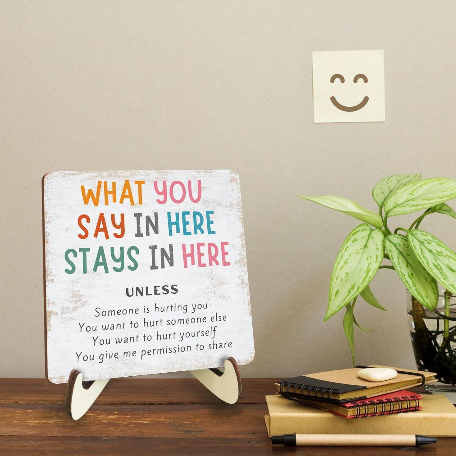 Our Review: Spreading Positivity with Rustic Mental Health Decor