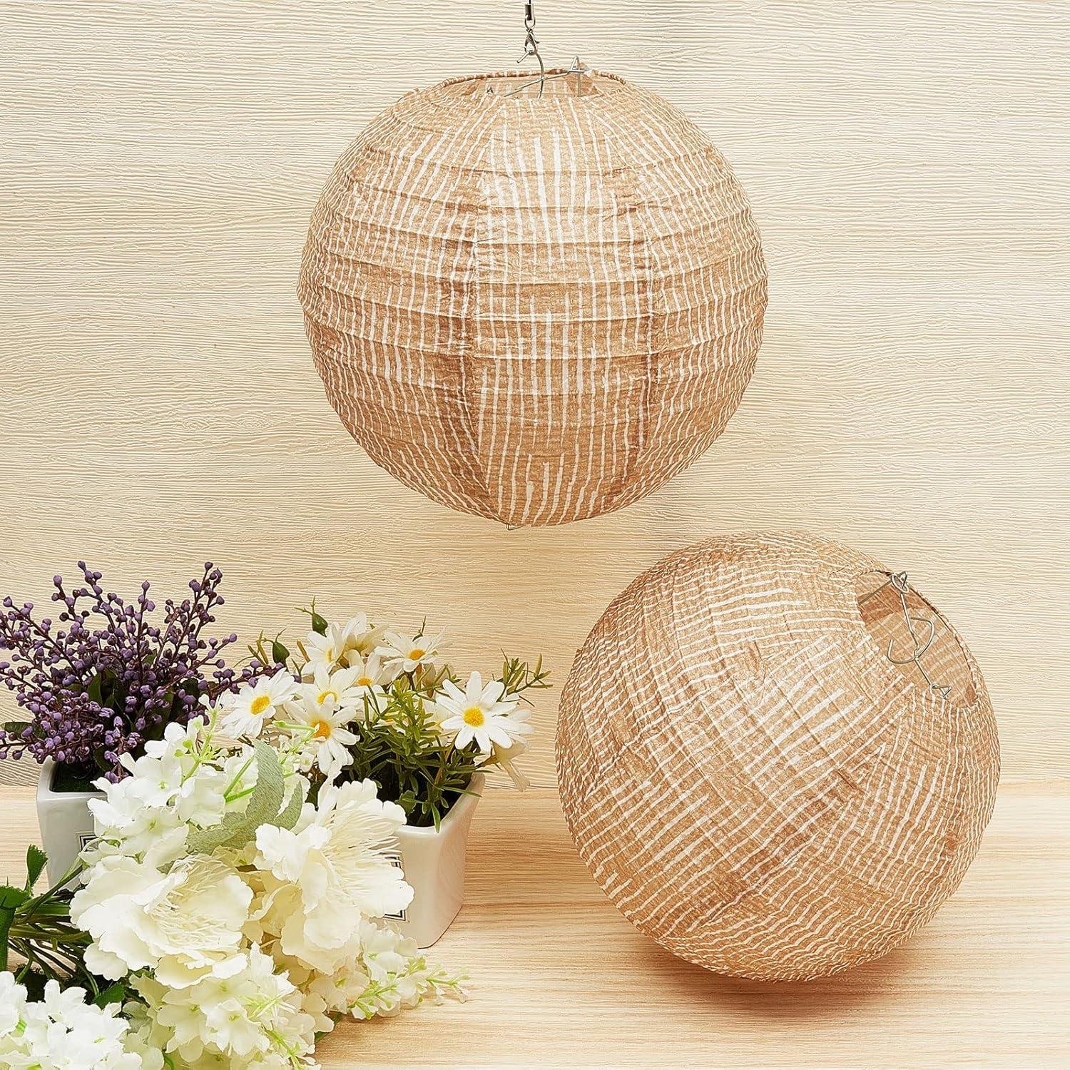 We Review Burlap Paper Lanterns for Rustic Charm