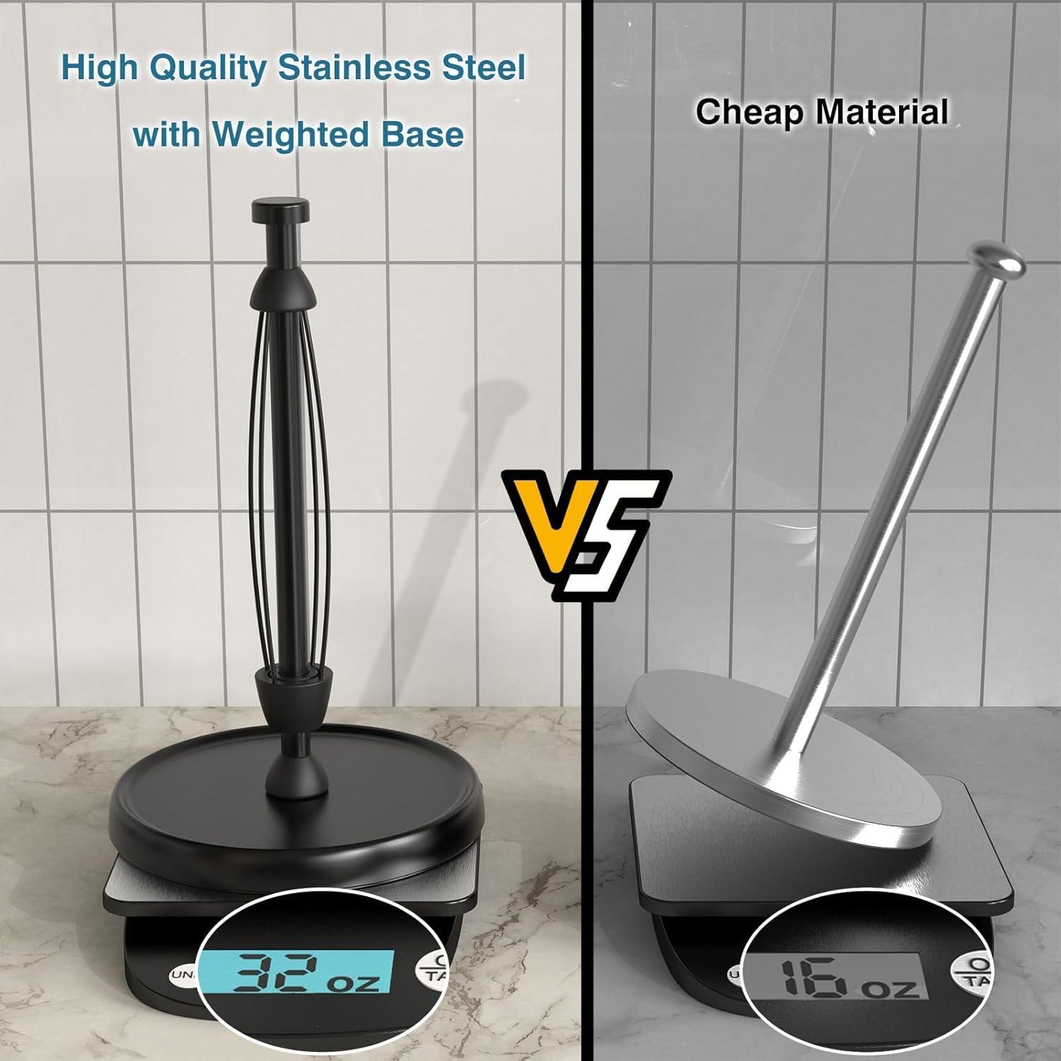 We Review: The Sturdy One-Hand Tear Paper Towel Stand