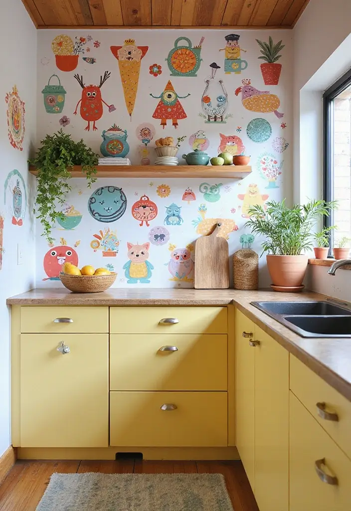 10 Creative Toca Boca Kitchen Decor Ideas That Will Transform Your Space Instantly! - 1. Whimsical Wall Art