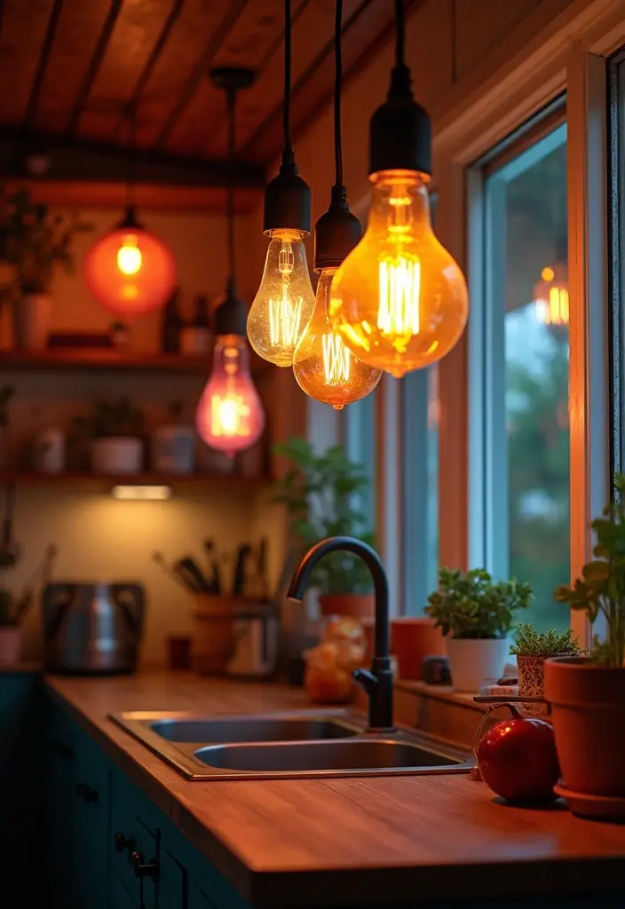 10 Creative Toca Boca Kitchen Decor Ideas That Will Transform Your Space Instantly! - 7. Cheery Lighting Fixtures