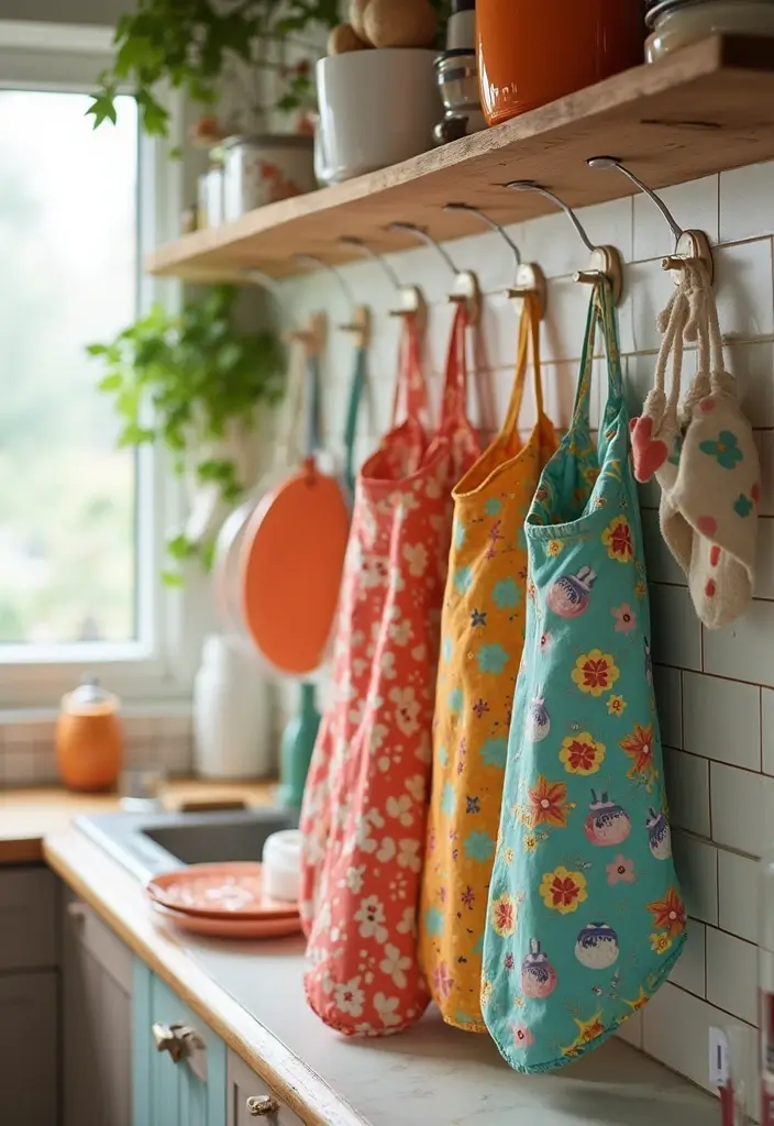 10 Creative Toca Boca Kitchen Decor Ideas That Will Transform Your Space Instantly! - 8. Fun Apron and Pot Holder Displays