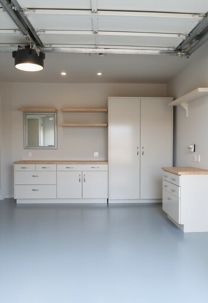 10 Jaw-Dropping Garage Design Interior Makeovers You Can Do This Weekend - 4. Clean and Minimal: A Zen Space