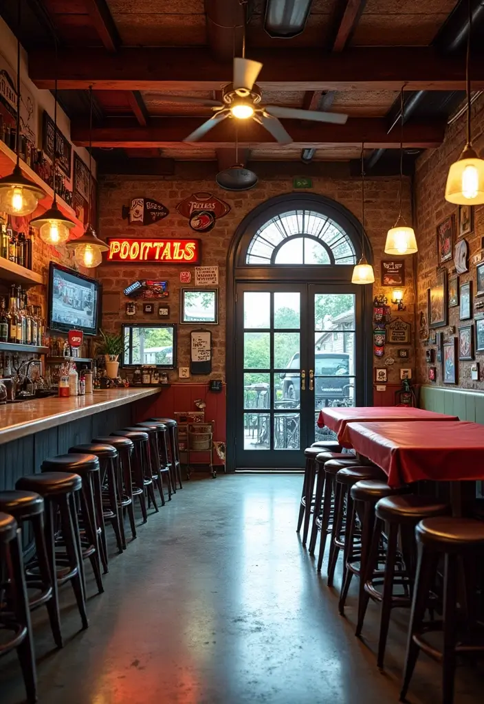 10 Jaw-Dropping Garage Design Interior Makeovers You Can Do This Weekend - 7. Sporty Garage: The Ultimate Fan Zone