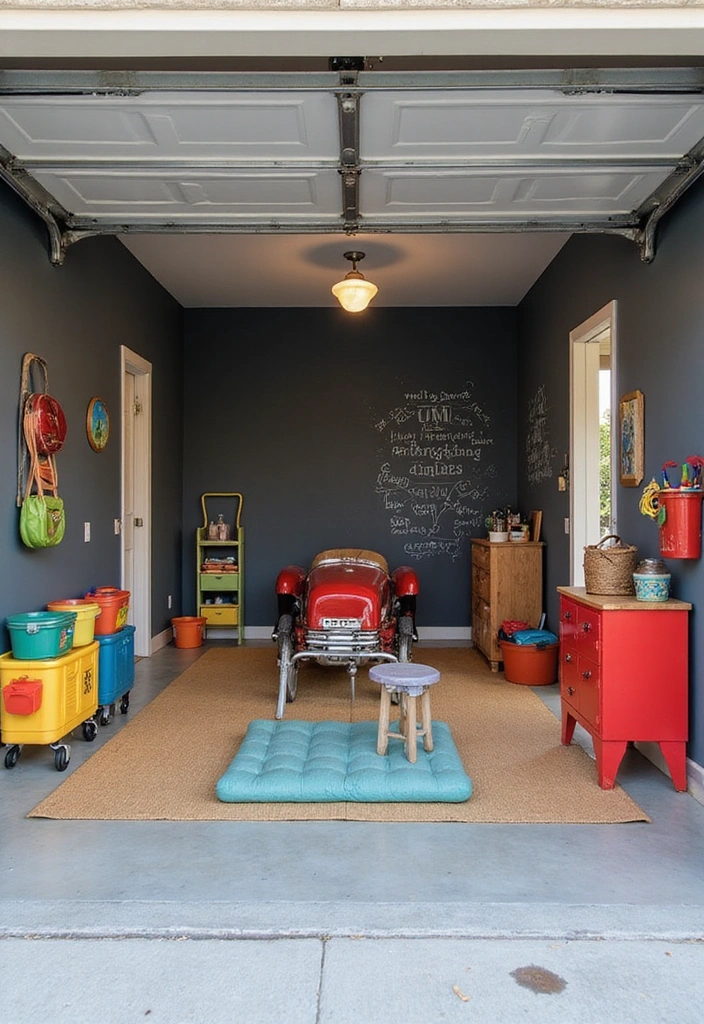 10 Jaw-Dropping Garage Design Interior Makeovers You Can Do This Weekend - 9. Family-Friendly Garage: A Play Space