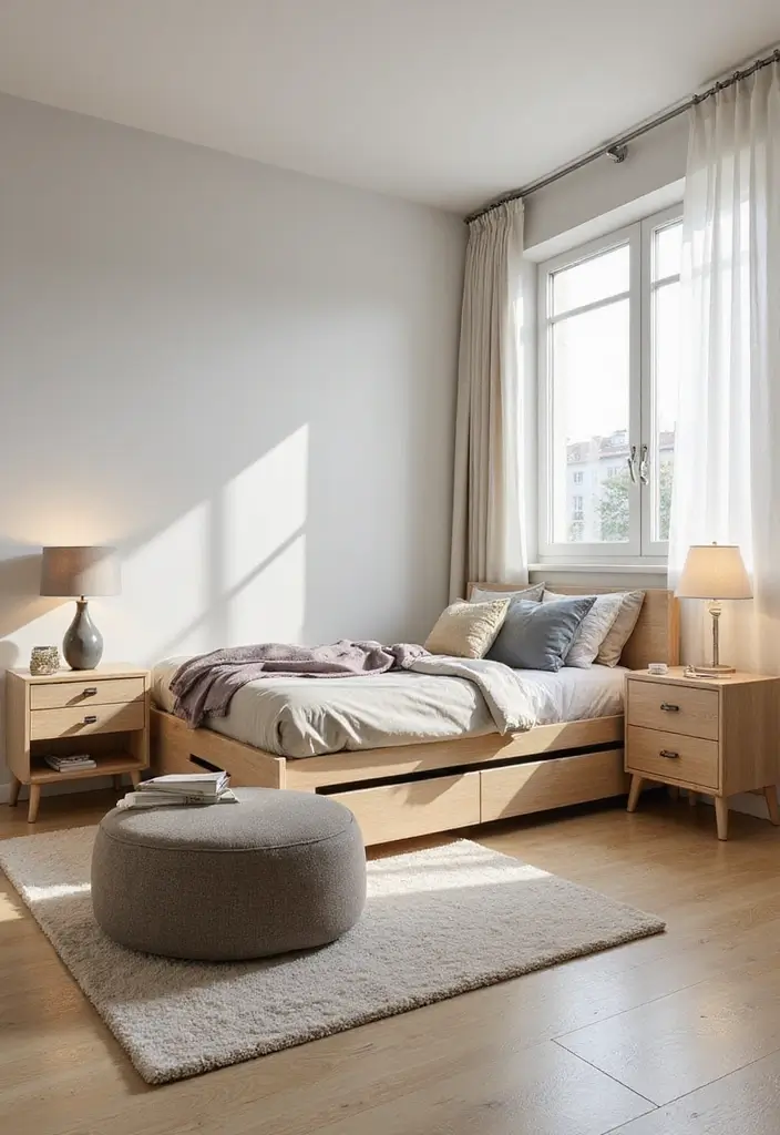 10 Scandinavian Bedroom Styling Tricks That Turn Your Space Into a Hygge Haven - 5. Choose Functional Furniture