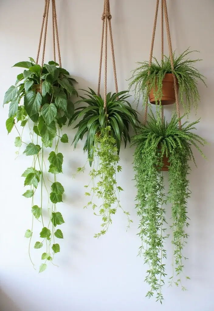11 Jaw-Dropping Indoor Plant Arrangements That Elevate Any Room (You Won't Believe #4!) - 8. Hanging Gardens