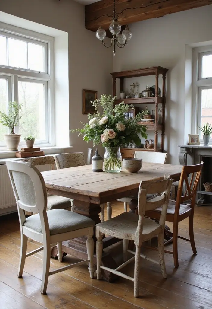 12 Jaw-Dropping Modern Farmhouse Decor Ideas That Prove Less Is More (You Won't Believe #7!) - 2. Go Vintage with Furniture