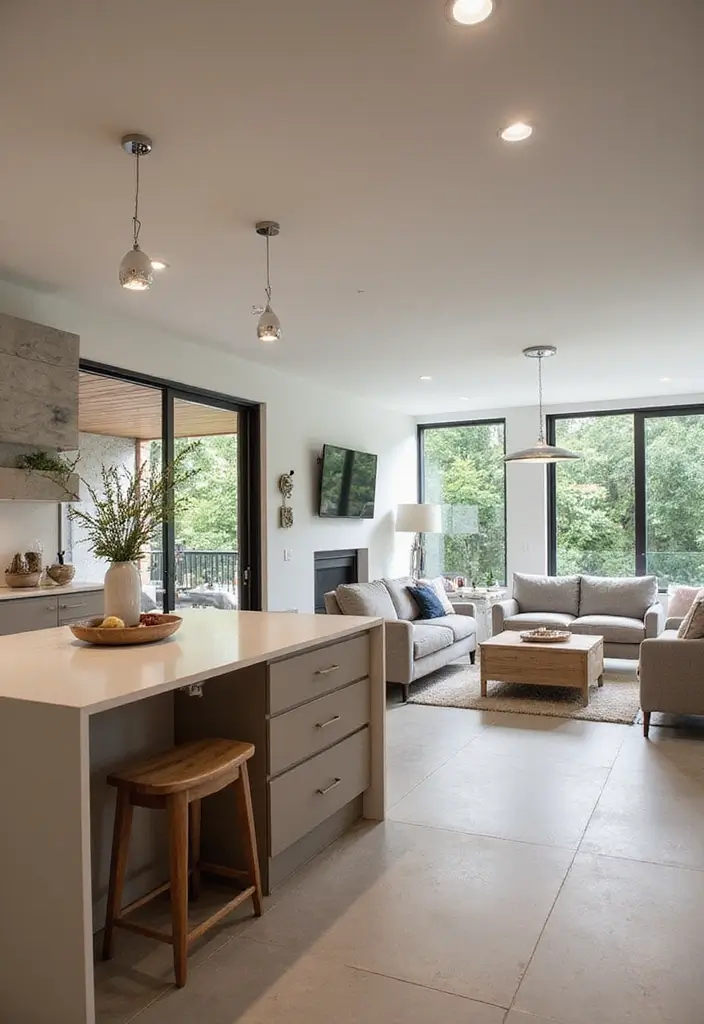 15 Elegant Kitchen Design Ideas That Elevate Your Home Instantly (You Won't Believe #3!) - 14. Open Concept Layouts