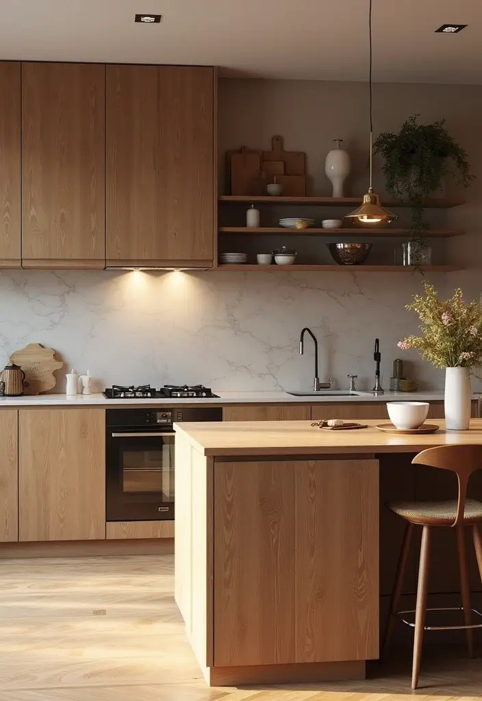 15 Elegant Kitchen Design Ideas That Elevate Your Home Instantly (You Won't Believe #3!) - 6. Elegant Wood Accents