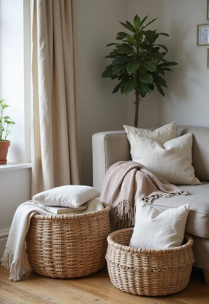 15 Genius Big Little Baskets Ideas That'll Transform Your Space in Minutes (You Won't Believe #3!) - 1. Cozy Corner Cubbies