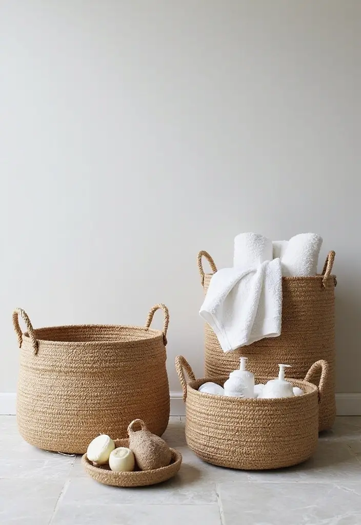 15 Genius Big Little Baskets Ideas That'll Transform Your Space in Minutes (You Won't Believe #3!) - 2. Bathroom Bliss