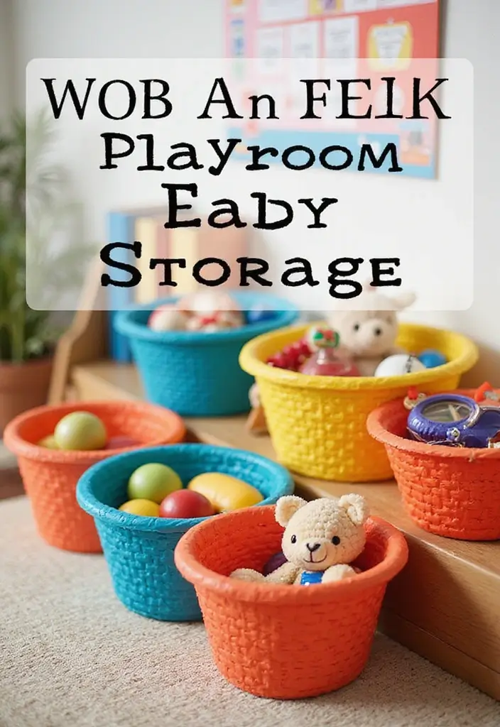 15 Genius Big Little Baskets Ideas That'll Transform Your Space in Minutes (You Won't Believe #3!) - 3. Kids' Playroom Paradise