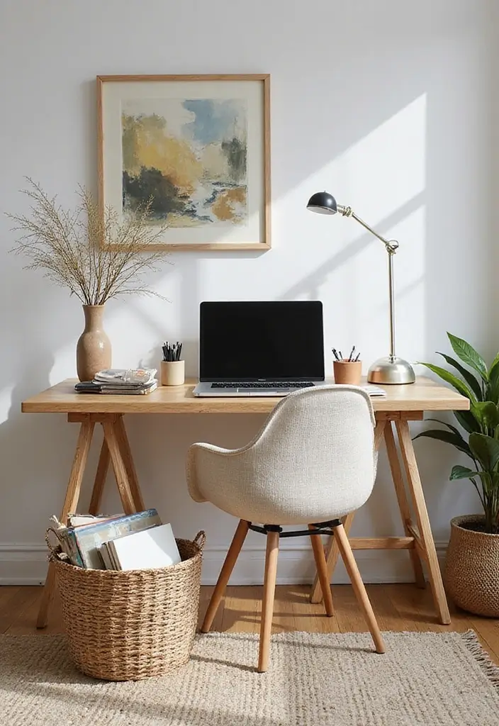 15 Genius Big Little Baskets Ideas That'll Transform Your Space in Minutes (You Won't Believe #3!) - 7. Home Office Harmony