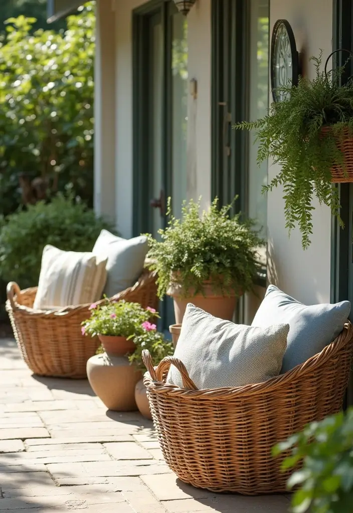 15 Genius Big Little Baskets Ideas That'll Transform Your Space in Minutes (You Won't Believe #3!) - 8. Outdoor Oasis