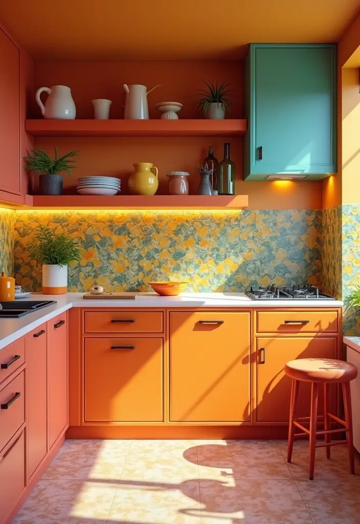 15 Stunning Kitchen Design Ideas That Will Transform Your Space Forever! - 2. Bold Colors to Make a Statement