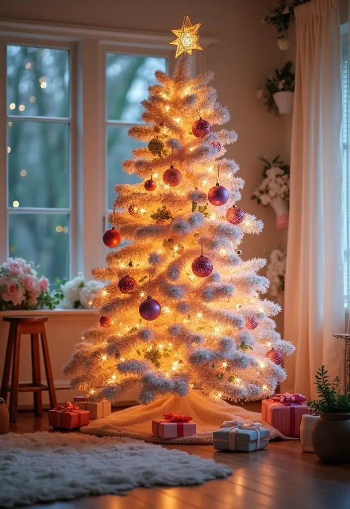 18 Elegant Christmas Trees That Make Your Living Room Look Luxe (No Expensive Fuss!) - 5. Enchanting Fairy Tale Theme