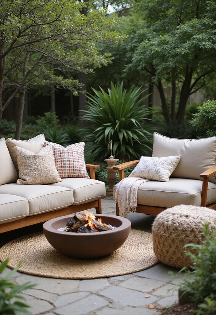 18 Outdoor Decor Ideas That'll Make Your Patio the Ultimate Summer Hangout (Wait Until You See #3!) - 1. Cozy Outdoor Seating