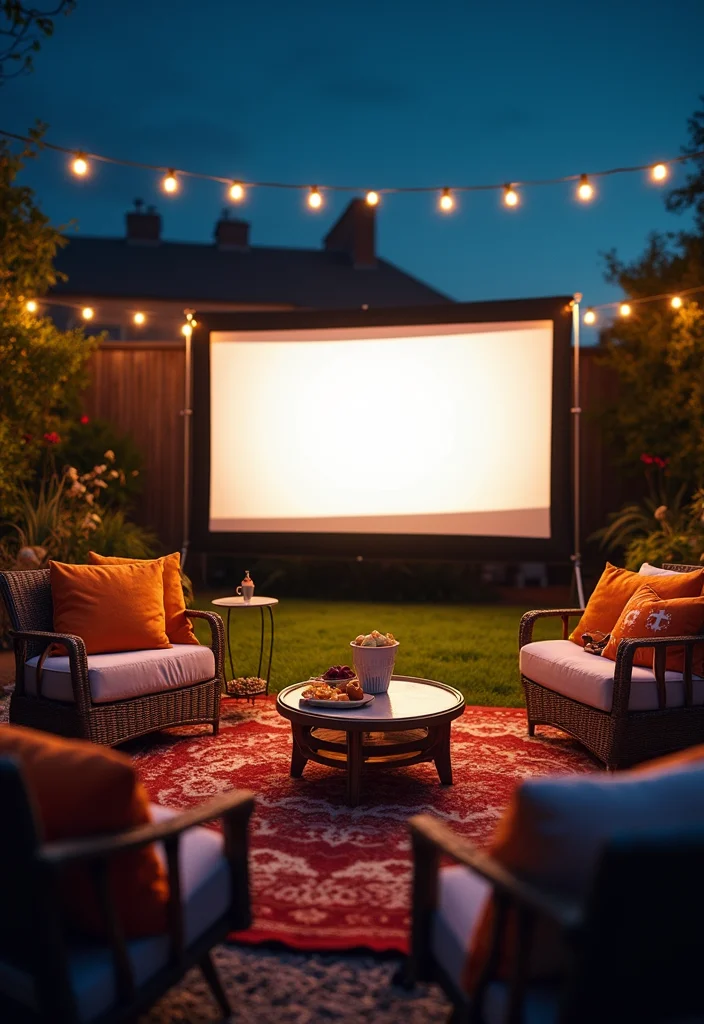 18 Outdoor Decor Ideas That'll Make Your Patio the Ultimate Summer Hangout (Wait Until You See #3!) - 18. Outdoor Movie Nights