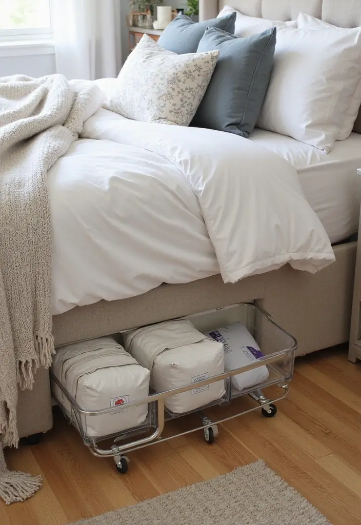 21 Clever Storage Solutions That'll Maximize Your Space (Even in Tiny Apartments!) - 1. Under-Bed Storage