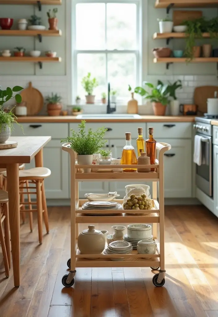 21 Clever Storage Solutions That'll Maximize Your Space (Even in Tiny Apartments!) - 16. Use a Rolling Cart