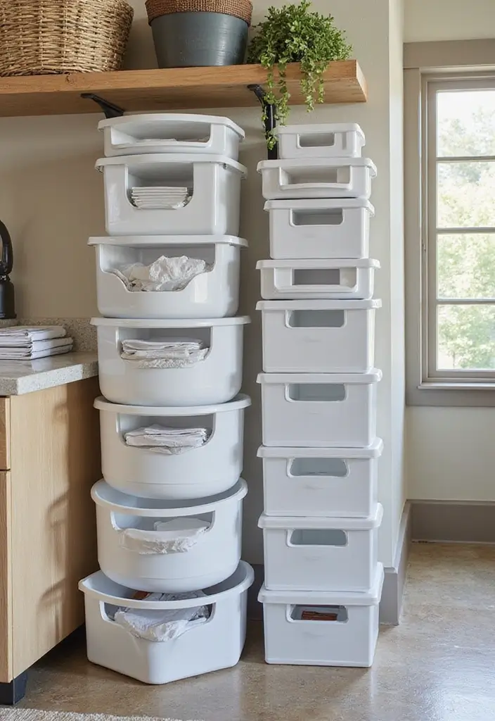 21 Clever Storage Solutions That'll Maximize Your Space (Even in Tiny Apartments!) - 9. Stackable Storage Solutions