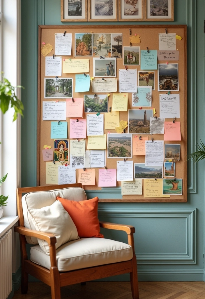 22 Clever DIY Home Improvement Tips for Renters That Won't Damage Walls - 17. Pinboard Walls