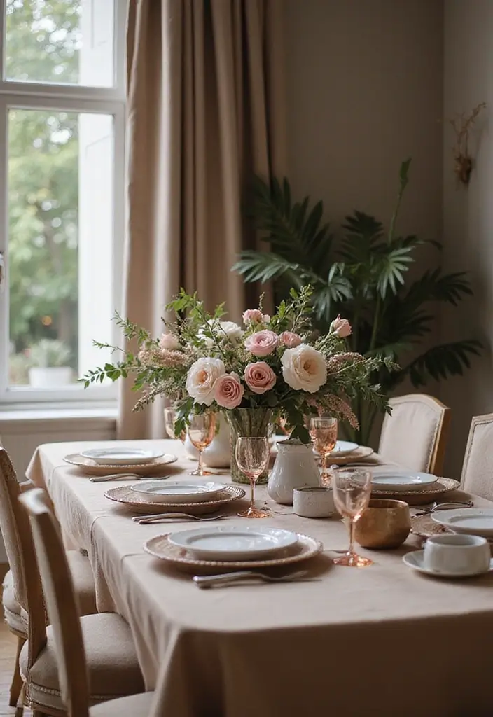 22 Color-Pilled Seasonal Table Settings That Make Your Tablescape Pop - 6. Elegant Nuances: Monochromatic Magic