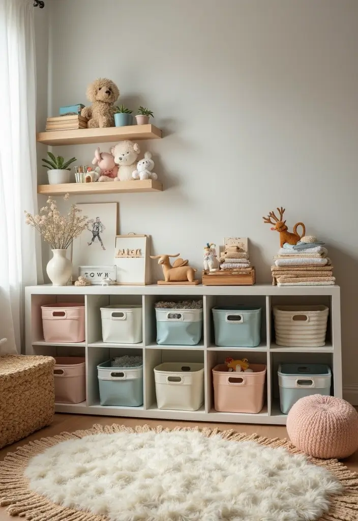 22 Fun Kids' Room Decor Ideas That’ll Spark Imagination (Parents Will Love #15!) - 10. Storage Solutions with Style