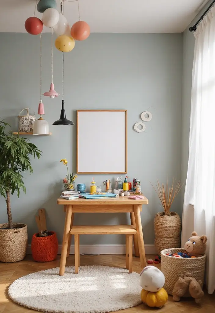 22 Fun Kids' Room Decor Ideas That’ll Spark Imagination (Parents Will Love #15!) - 16. DIY Craft Stations