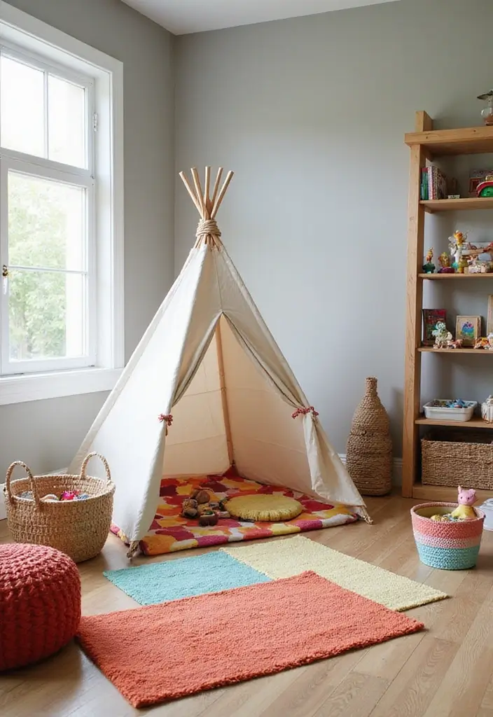 22 Fun Kids' Room Decor Ideas That’ll Spark Imagination (Parents Will Love #15!) - 3. Fun and Functional Play Zones