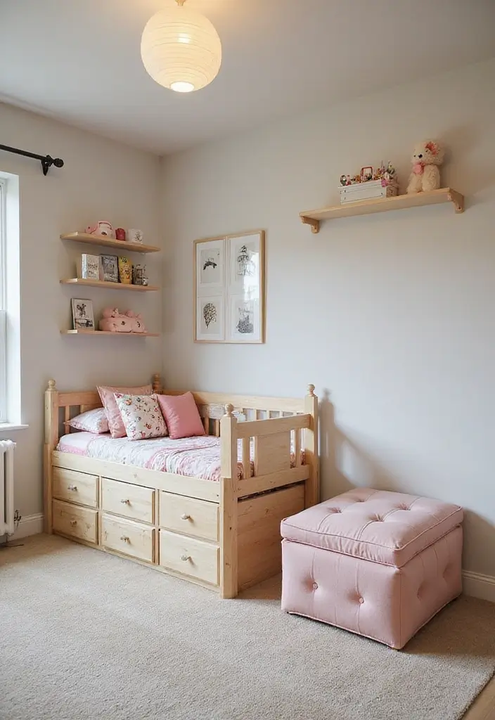22 Fun Kids' Room Decor Ideas That’ll Spark Imagination (Parents Will Love #15!) - 7. Multi-Purpose Furniture
