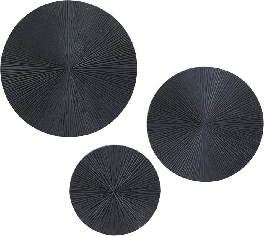 Our Review of CosmoLiving’s Black Wooden Radial Wall Sculpture Set