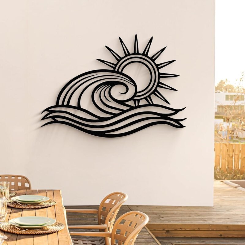 Discover Our Review: Wita Home Ocean Wave Metal Wall Art