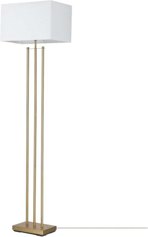 Our Review: GLOBE Electric x Novogratz Matte Brass Floor Lamp